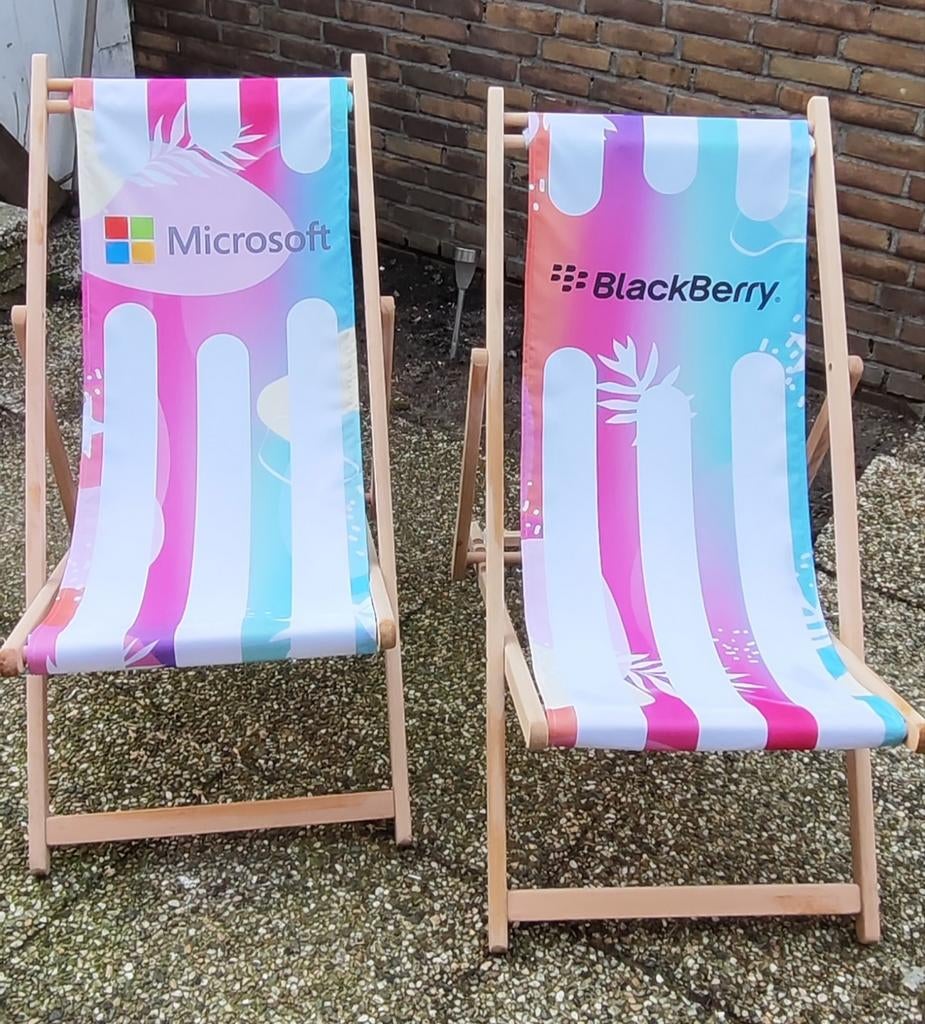 Microsoft & BlackBerry originele beurs strandstoelen, Ophalen of Verzenden, Zo goed als nieuw