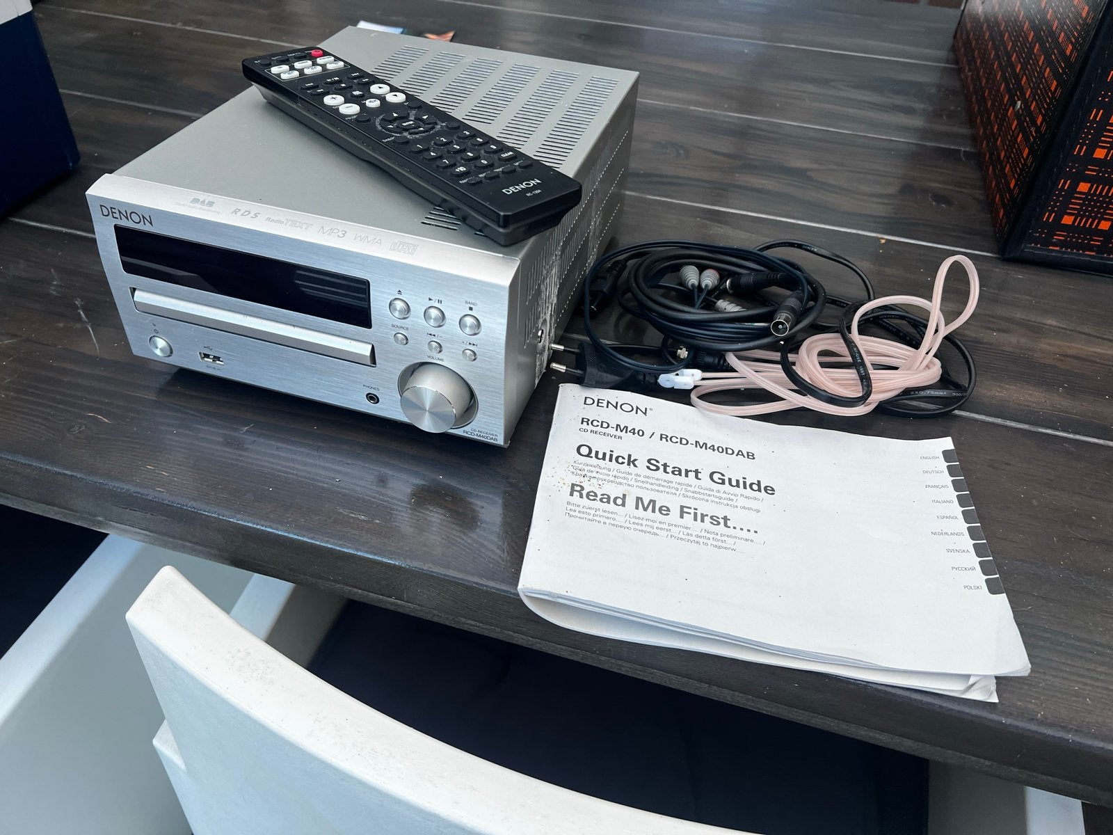 Denon RCD-M40DAB CD-receiver met DAB+ en USB, Audio, Tv en Foto, Stereo-sets, Ophalen, Denon, Zo goed als nieuw, Microset