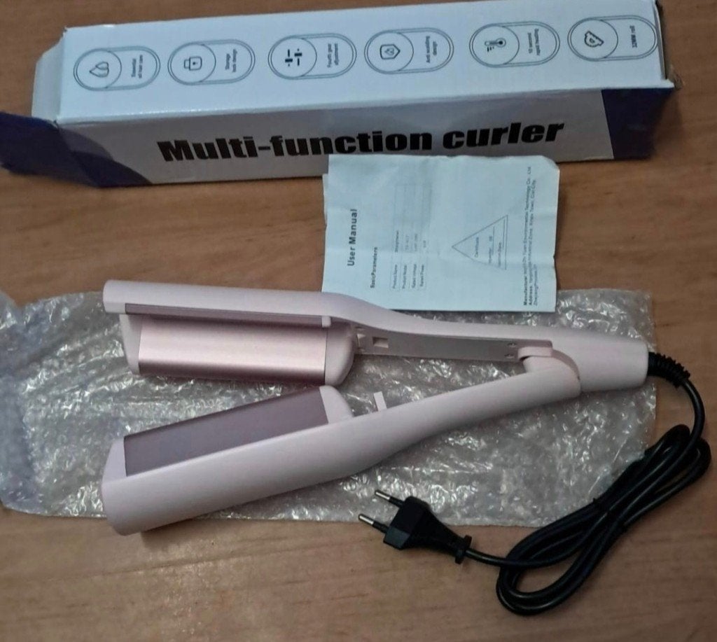 Multi-function Curler / Wafeltang (Roze), Ophalen of Verzenden, Nieuw, Krultang of Stijltang