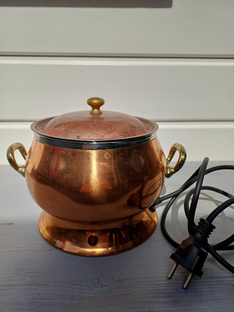 fondue (elektrisch), Ophalen of Verzenden, Gebruikt, Elektrisch, Fonduepan
