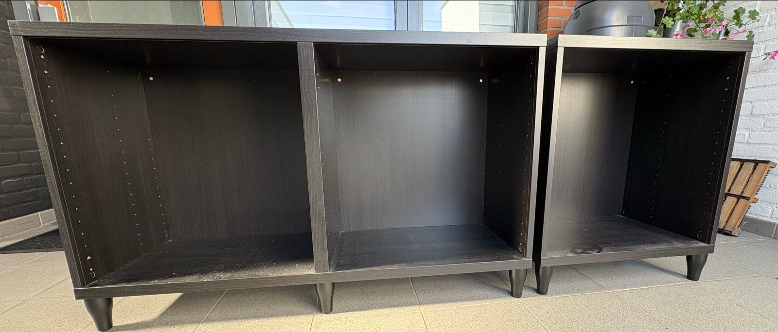 IKEA Besta Ombouw Kast Donkerbruin/Zwart - Gebruikt, Huis en Inrichting, Ophalen, Gebruikt, Minder dan 150 cm, Minder dan 100 cm