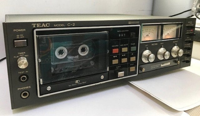 Cassette deck Teac C 2 drie koppen analoge VU-meters😎🎶🔊👌, Audio, Tv en Foto, Cassettedecks, Ophalen of Verzenden, Enkel, Overige merken