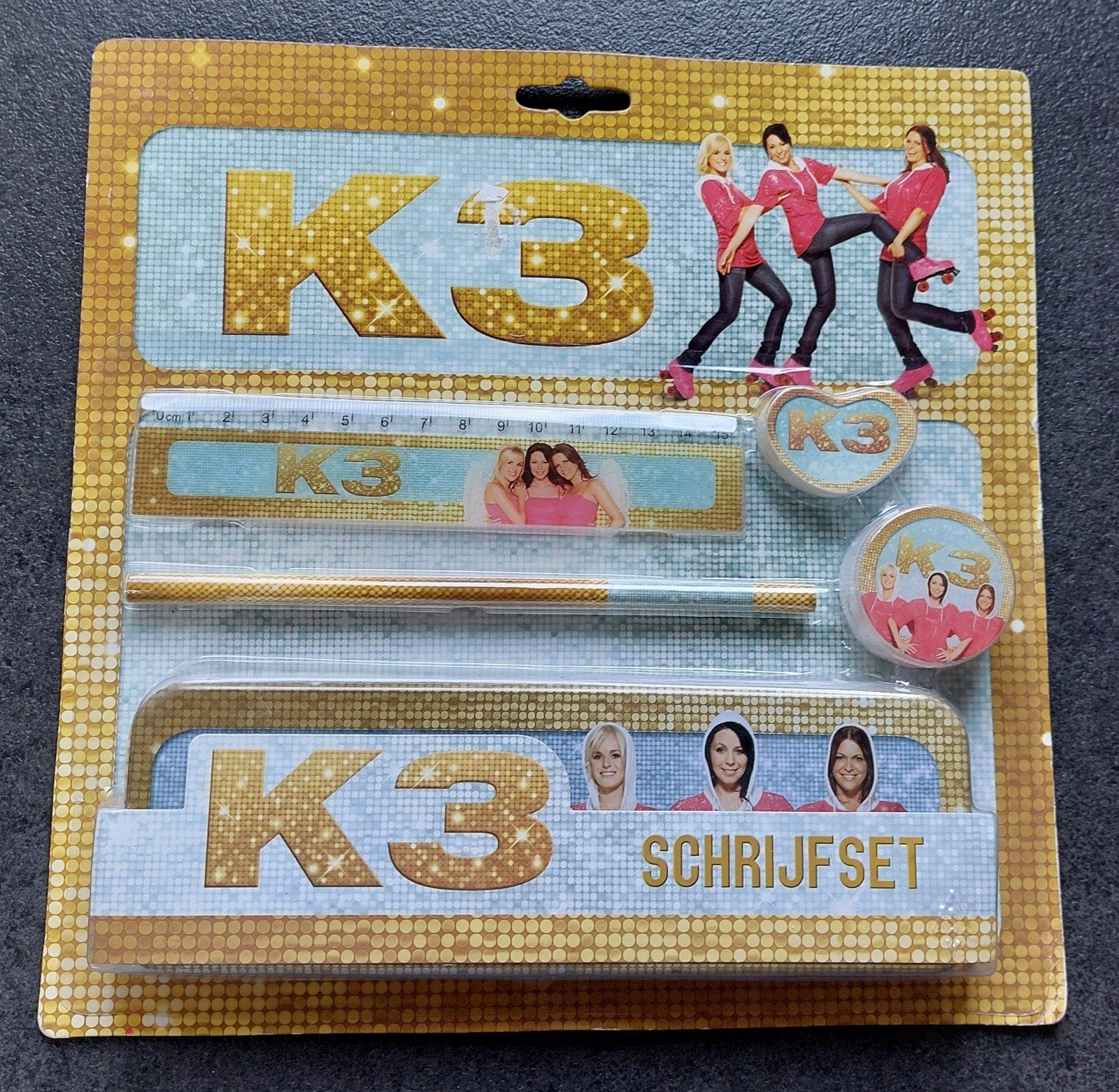 K3 schrijfset ( Karen/ Kristel en Josje), Verzamelen, Ophalen of Verzenden, Nieuw, Foto of Kaart