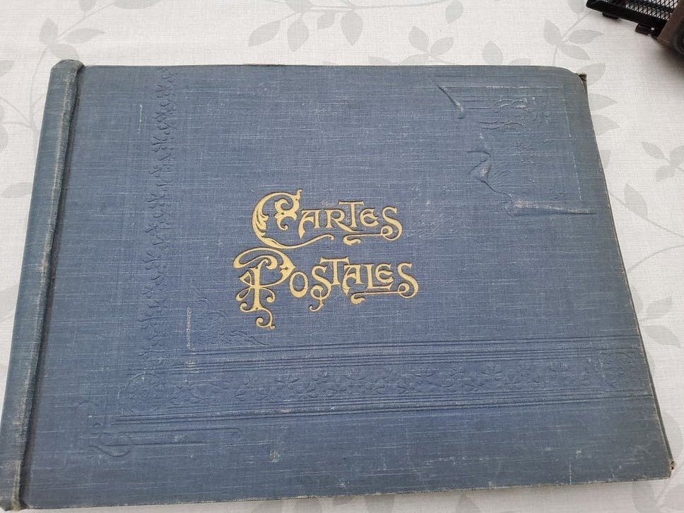 Antiek oud ansichtkaarten album, Verzamelen, Ansichtkaarten | Nederland, Ophalen of Verzenden, 1920 tot 1940, Zuid-Holland