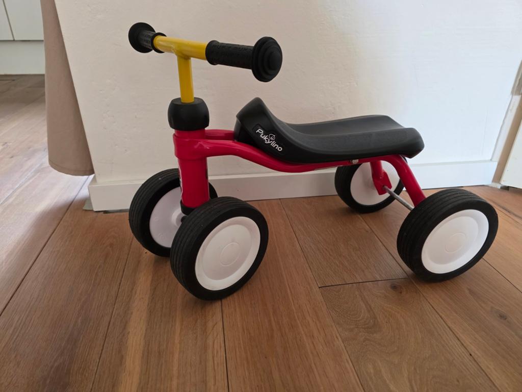 Puky Pukylino Loopfiets - Rood/Geel, Kinderen en Baby's, Speelgoed | Buiten | Voertuigen en Loopfietsen, Zo goed als nieuw, Loopfiets