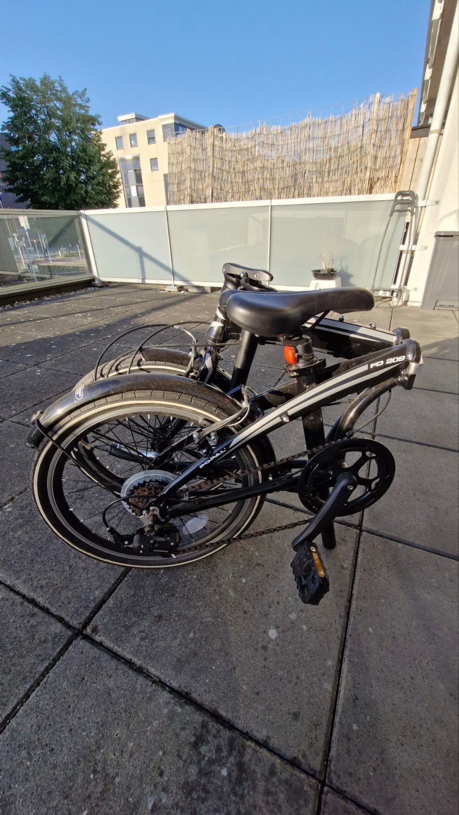 folding bike merk popal. black color. 20" wheel, Ophalen of Verzenden, Gebruikt, Medium