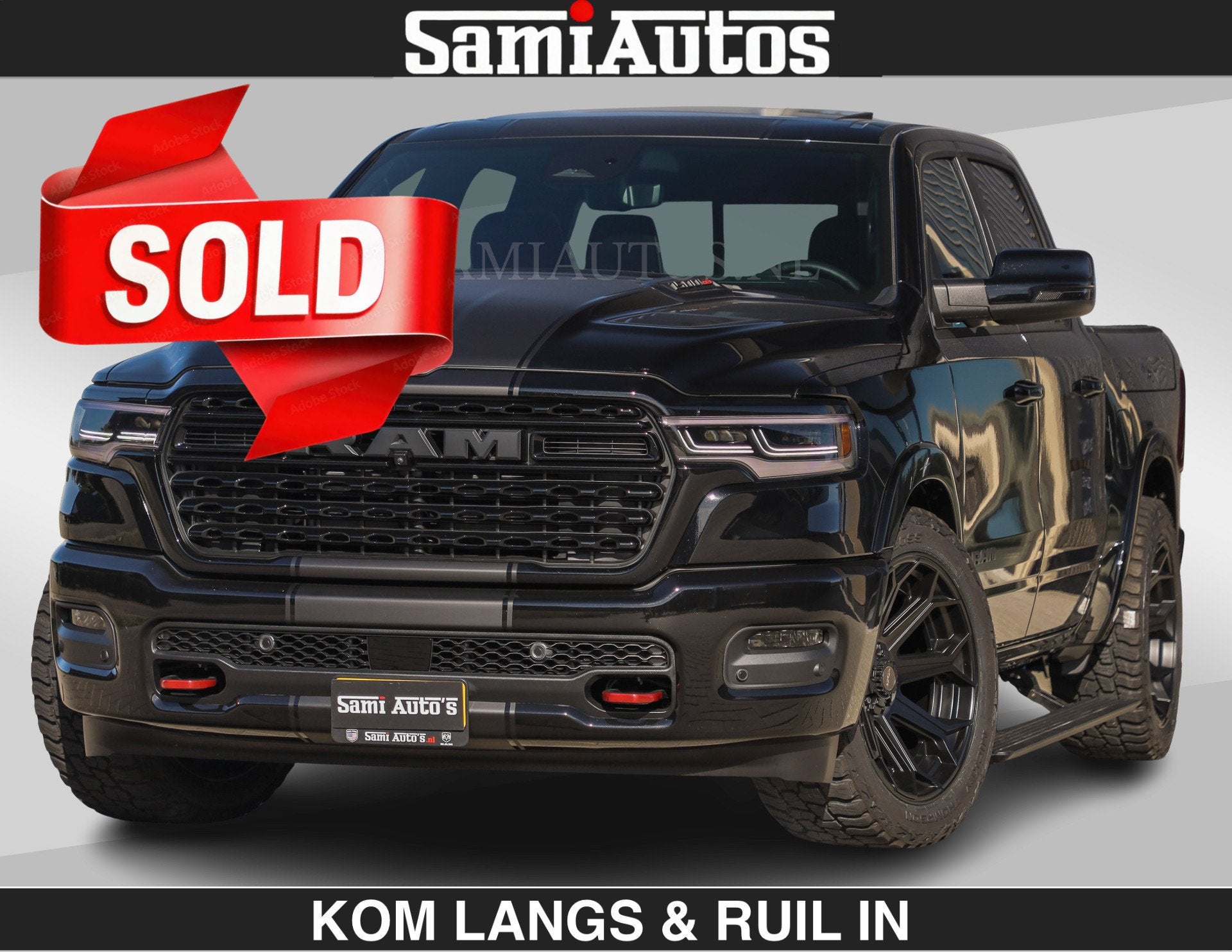 Dodge Ram Limited H.O 540HP 706Nm | € 84.950 excl | De Mee, Automaat, Dealer onderhouden, Met garantie (alle), Zwart