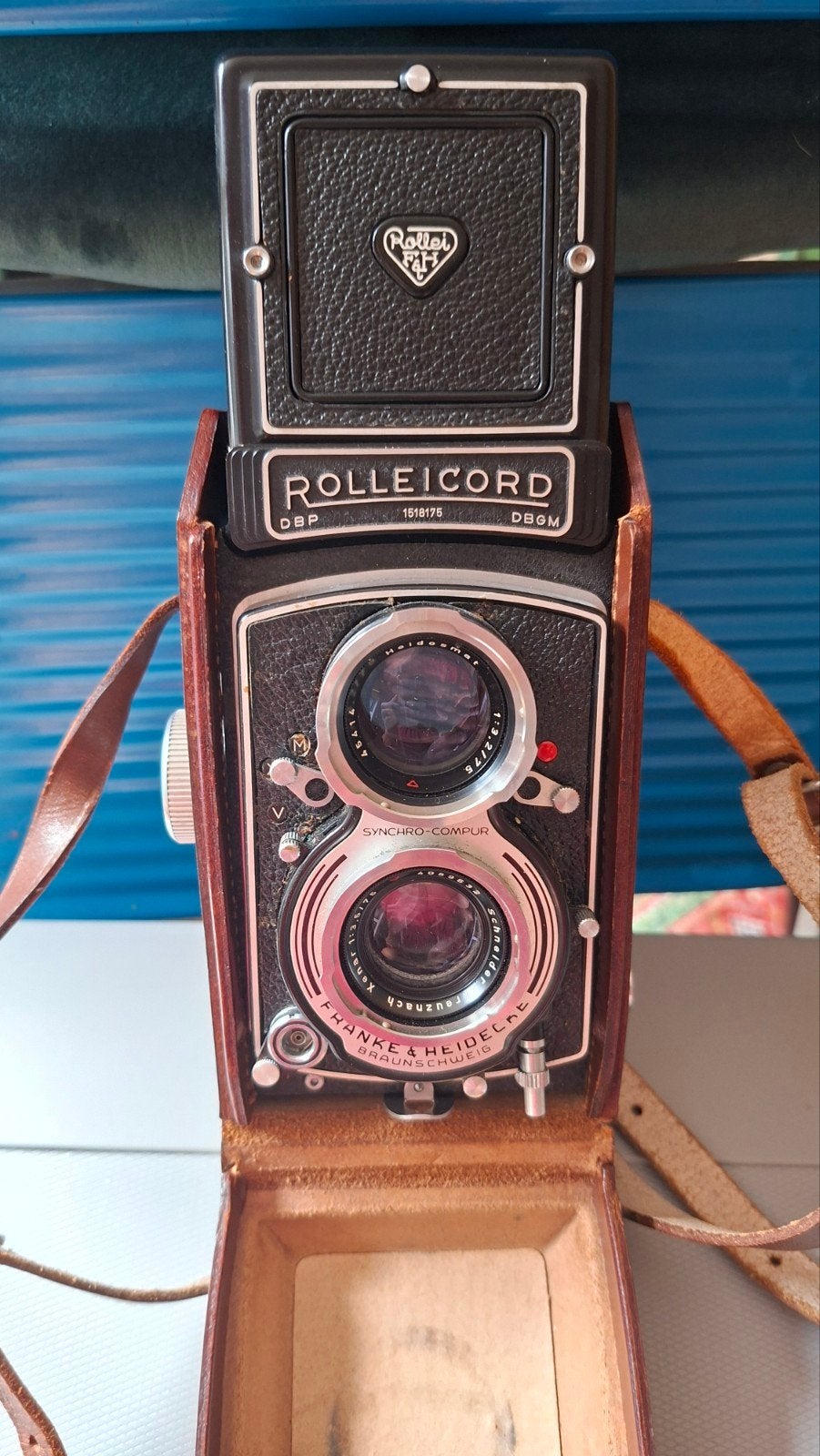 Rolleicord V model K3C 2 analoge twee oog met leren box, Ophalen, Spiegelreflex, Overige Merken