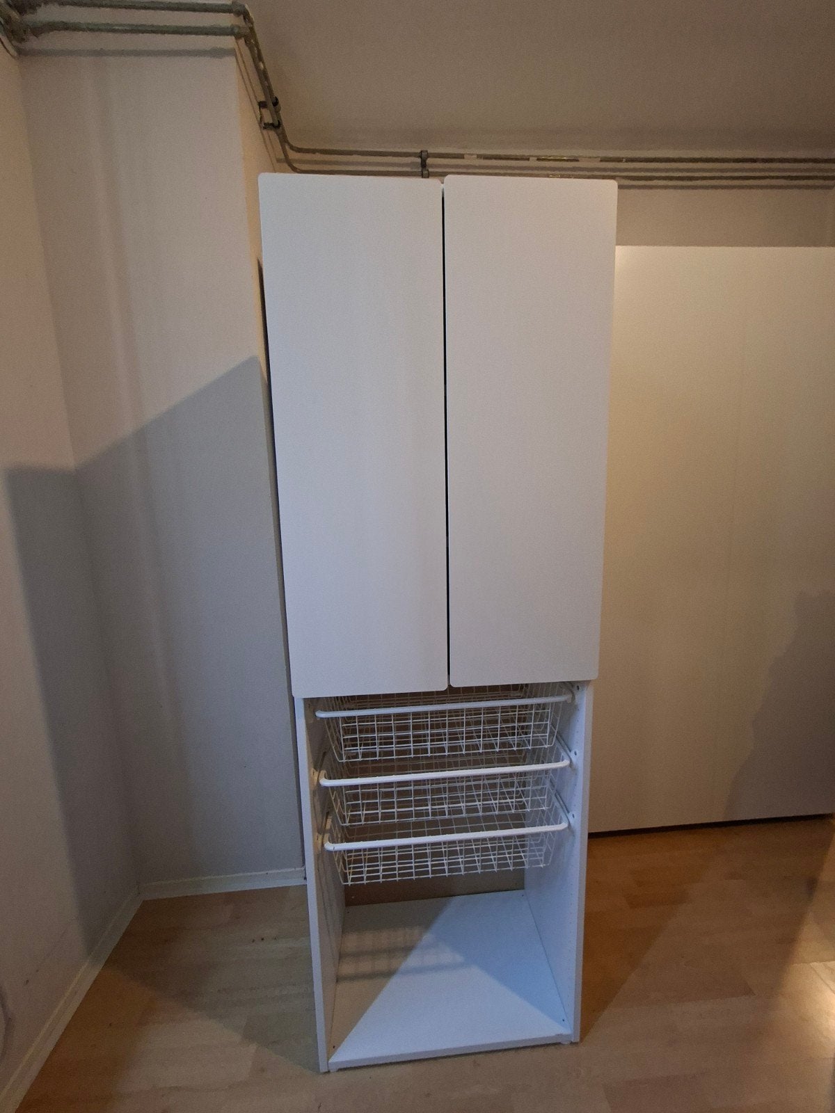 IKEA Platsa kledingkast met Smastad deuren en draadmanden, Ophalen of Verzenden