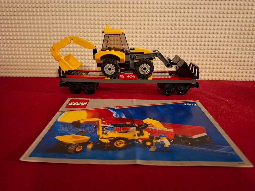LEGO TREIN 60098 WAGON MET GRAAFMACHINE, Ophalen of Verzenden, Zo goed als nieuw, Lego