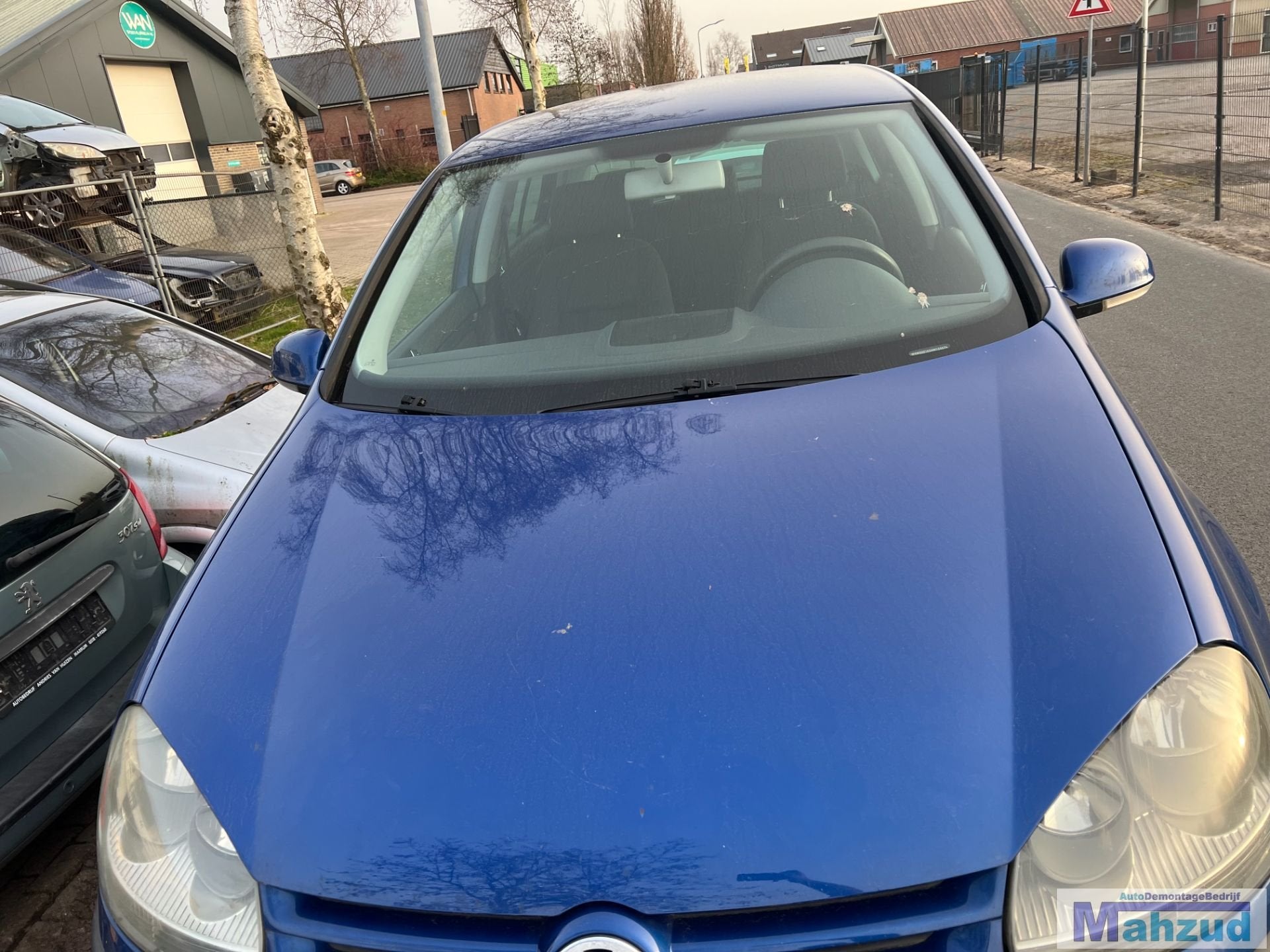 VW GOLF 5 BLAUW LC5J Motorkap 2004-2009, Auto-onderdelen, Gebruikt, Volkswagen, Volkswagen AG, Motorkap