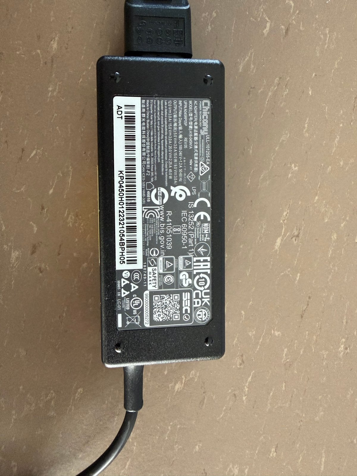 Chicony 65W Laptop Oplader (KP0650H01), Ophalen, Gebruikt