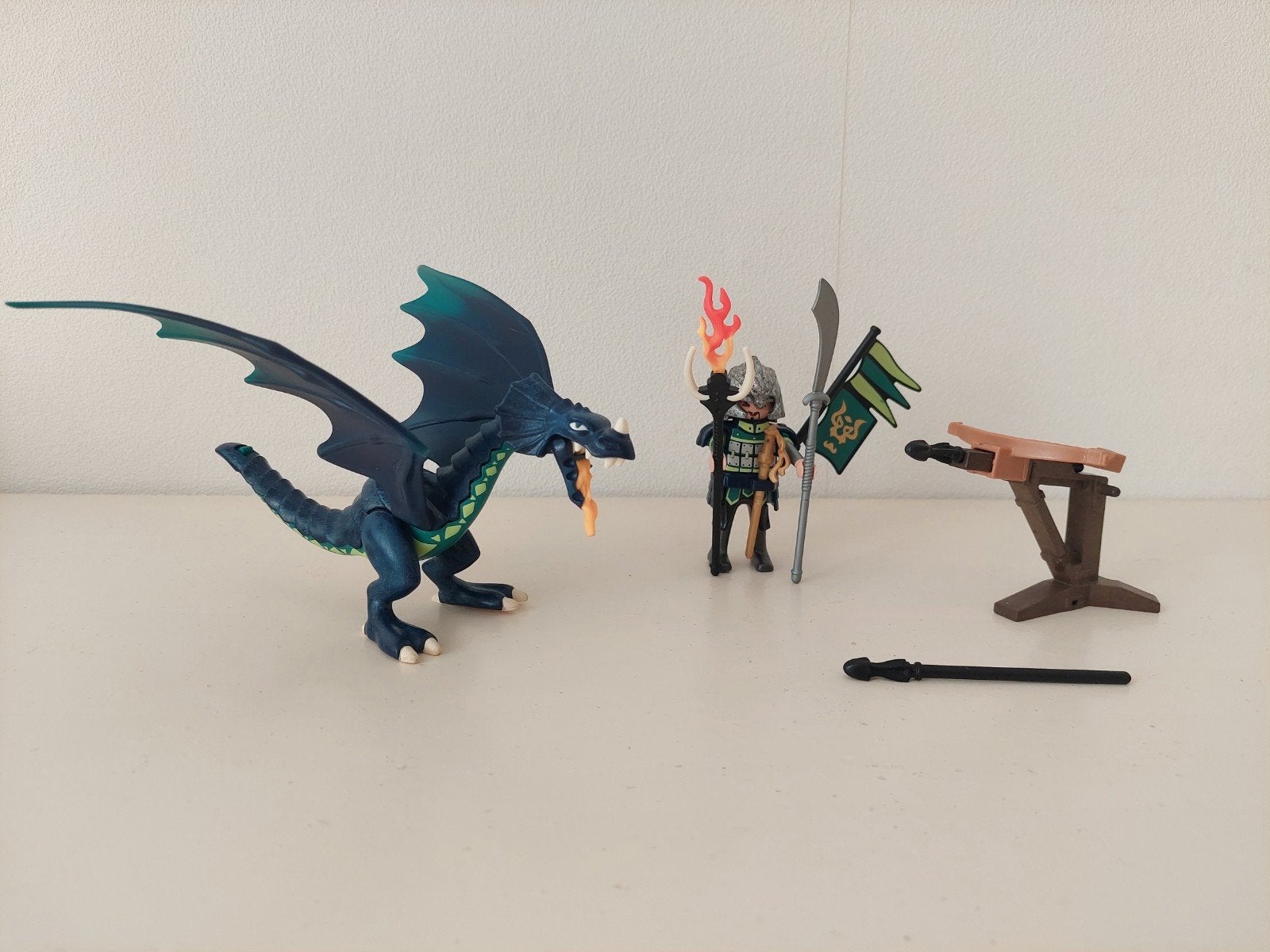 Playmobil Draak met krijger 5484, Gebruikt, Complete set, Ophalen of Verzenden, Dragons