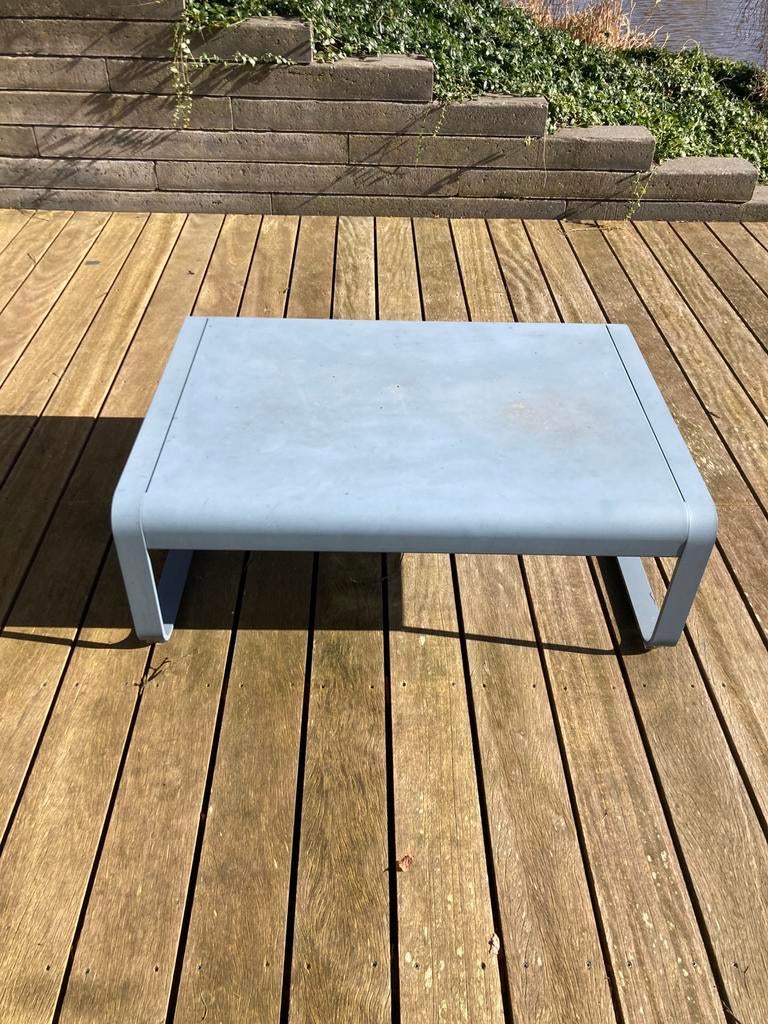 Fermob Bellevie salontafel kleur grijs, Tuin en Terras, Ophalen, Gebruikt, Rechthoekig, Aluminium