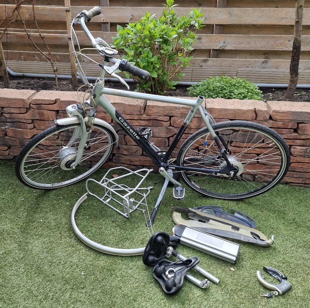 Gazelle Orange - stuur - achterlicht - standaard - frame, Fietsen en Brommers, Fietsonderdelen, Gebruikt, Overige typen, Elektrische fiets