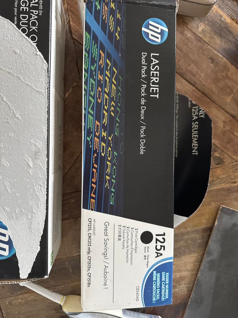 HP LaserJet 125A Zwart Toner Cartridge Dual Pack, Ophalen of Verzenden, Nieuw, Toner