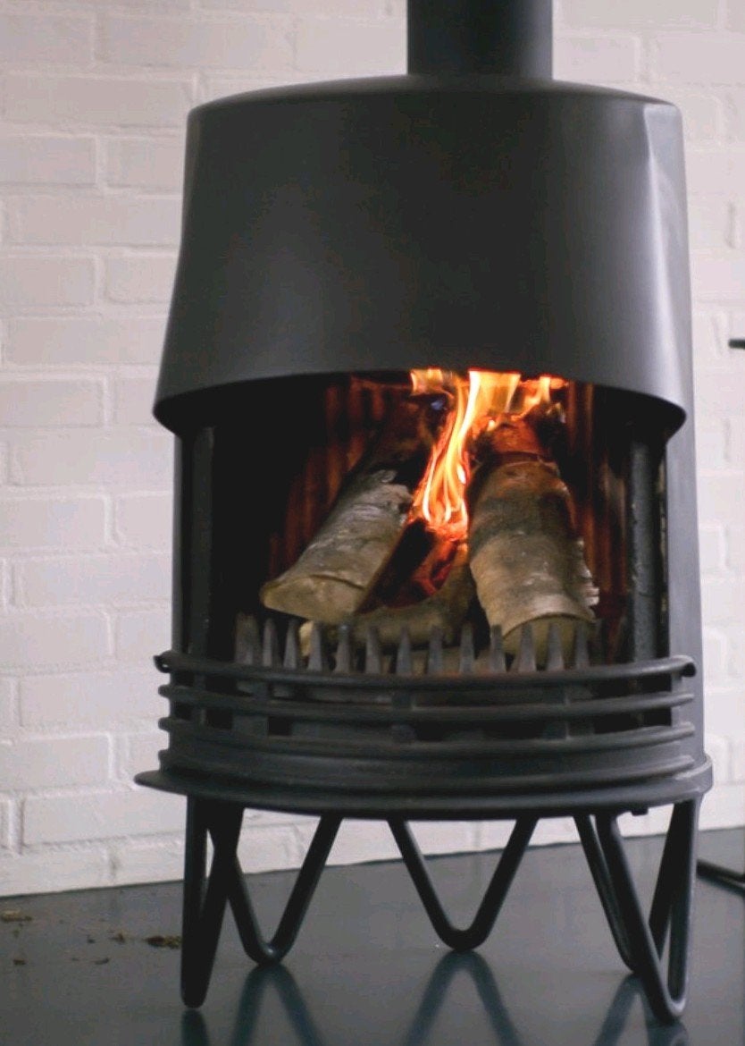 Gietijzeren Houtkachel allesbrander kolenkachel, Huis en Inrichting, Kachels, Ophalen, Houtkachel, Zo goed als nieuw, Vrijstaand
