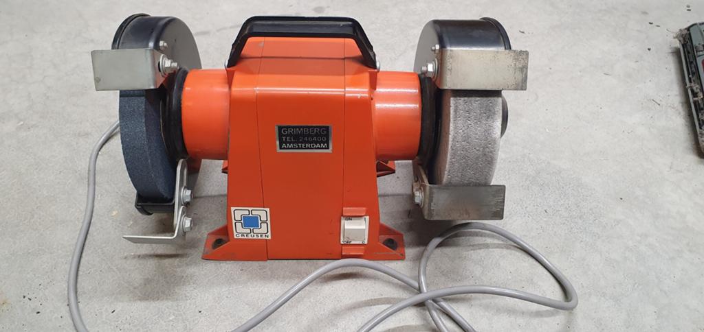 Creusen Werkbankslijpmachine, Ophalen of Verzenden, Gebruikt, Minder dan 700 watt, Werkbankslijpmachine