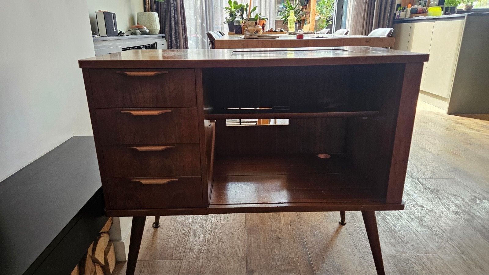 Vintage Aristo mid-century tv-meubel/naaikastje, Ophalen, Gebruikt, 50 tot 100 cm, Retro / Vintage