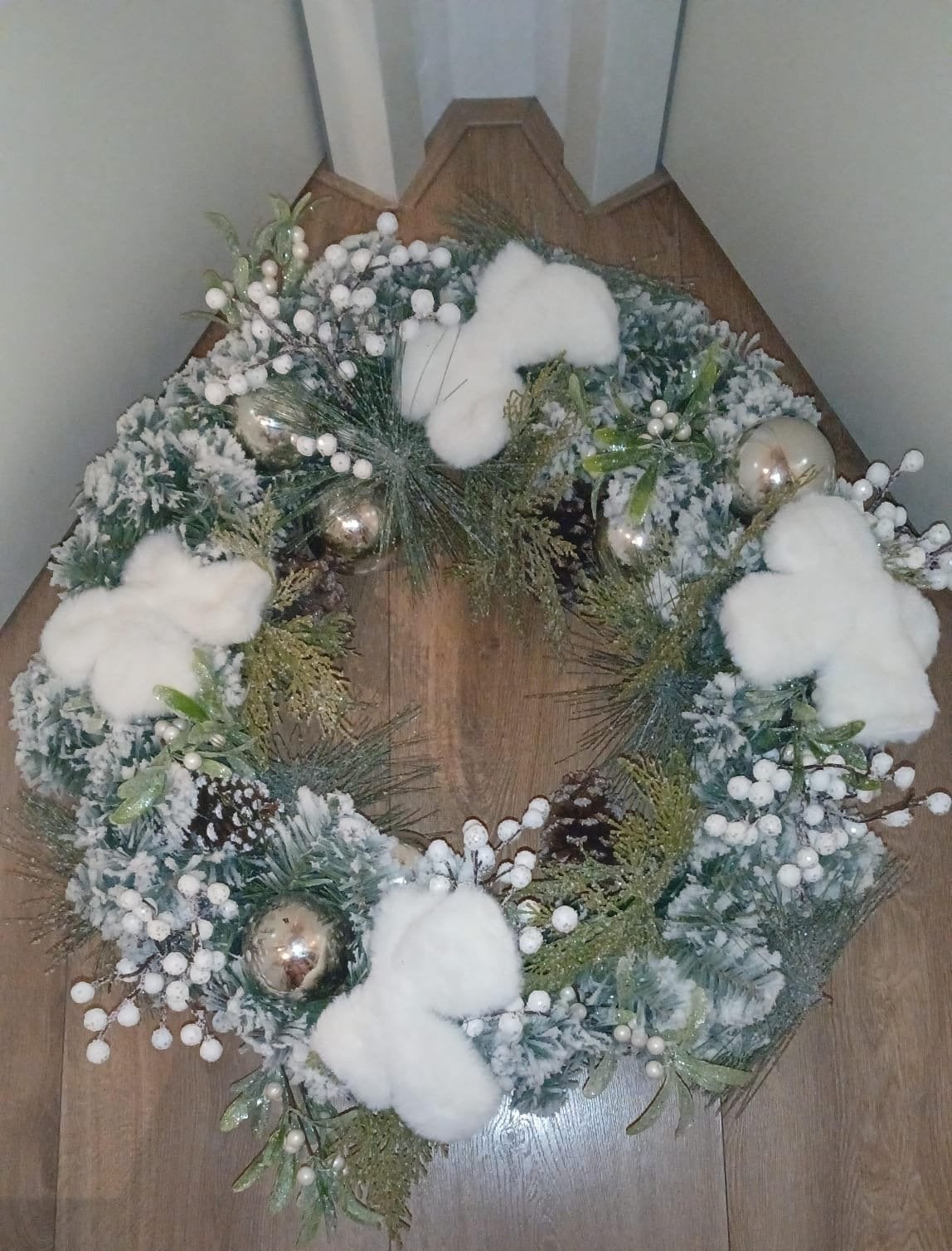 TE KOOP: EEN PRACHTIGE KERSTKRANS VAN RIVIÈRA MAISON!!, Diversen, Kerst, Ophalen of Verzenden, Zo goed als nieuw