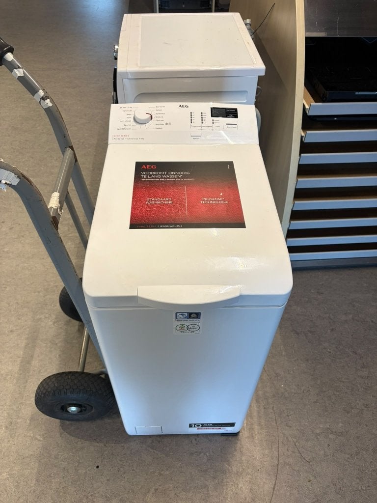 AEG bovenlader - Schoon - Garantie, 1200 tot 1600 toeren, 4 tot 6 kg, Bovenlader, Ophalen of Verzenden