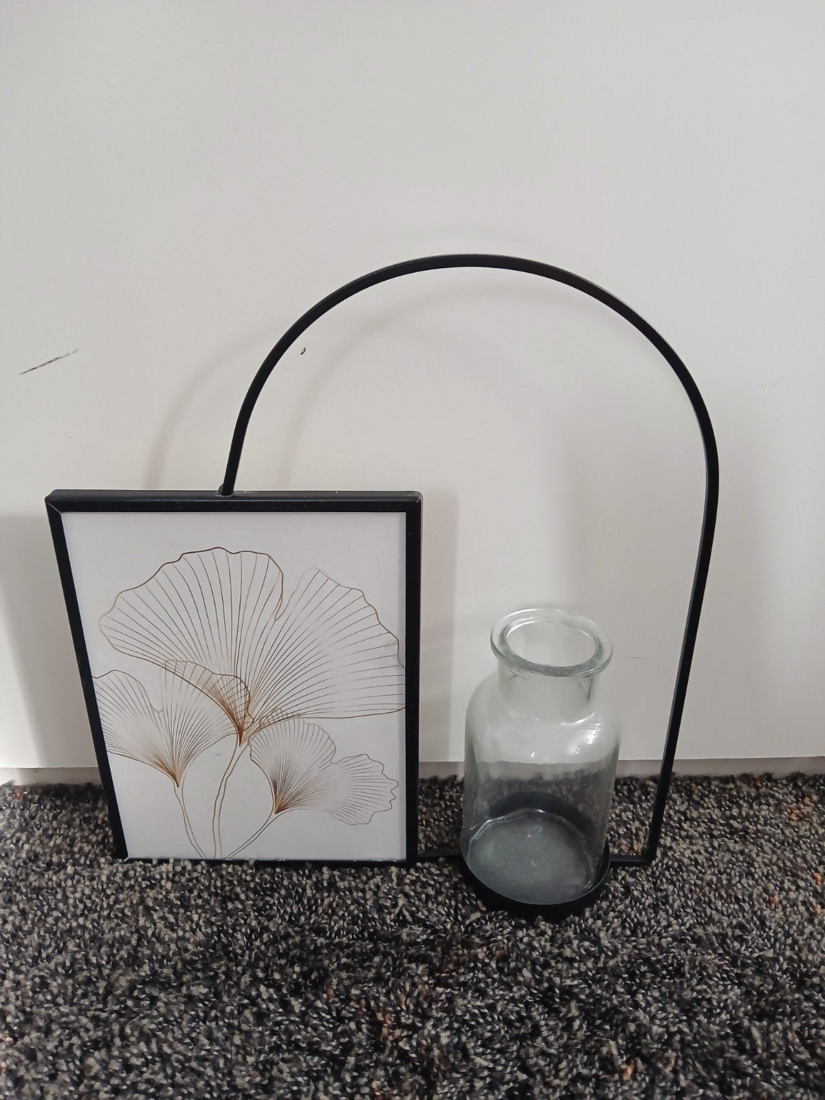 Nieuw: fotolijstje met vaasje ernaast., Ophalen of Verzenden