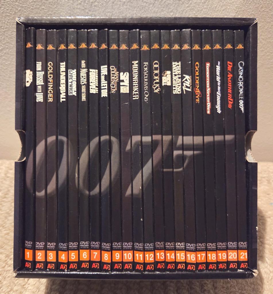 James Bond 007 DVD Boxset - 21 films, Verzenden