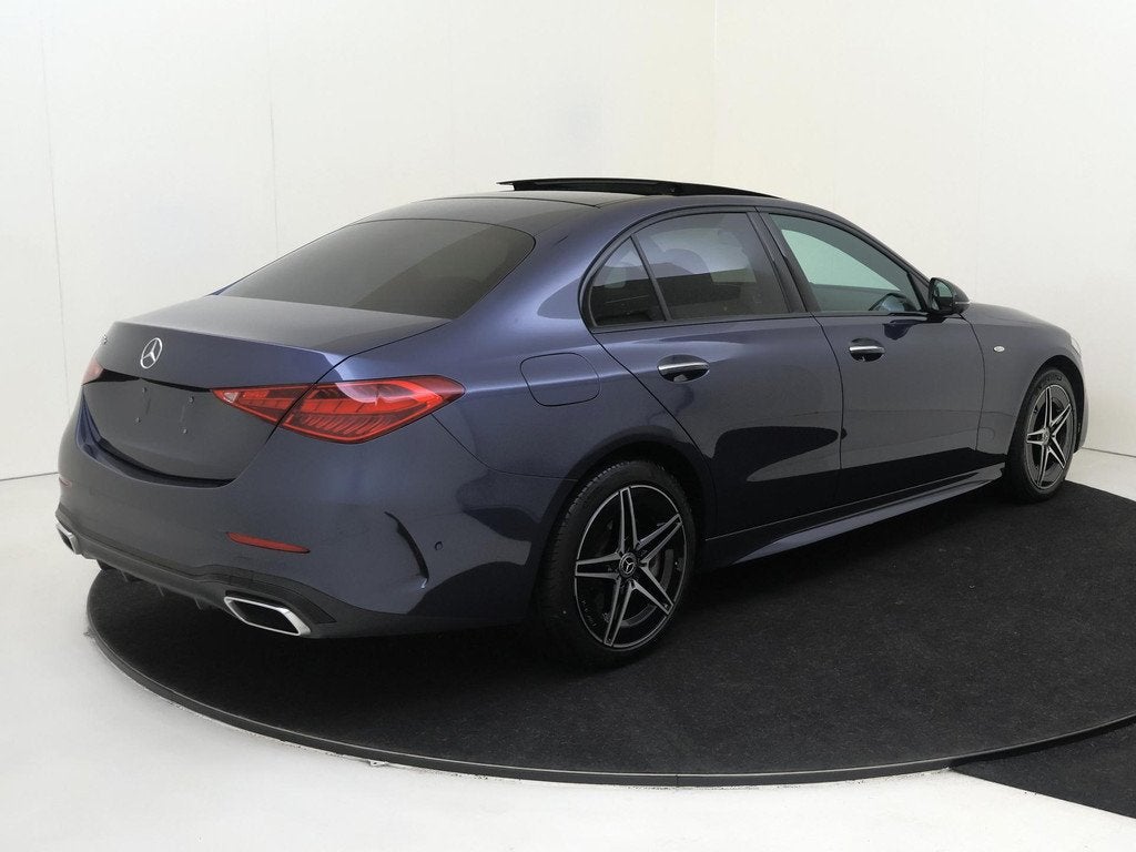 Mercedes-Benz C-klasse 300 e Business Solution AMG /Panorama, Automaat, Achterwielaandrijving, 4 cilinders, Blauw