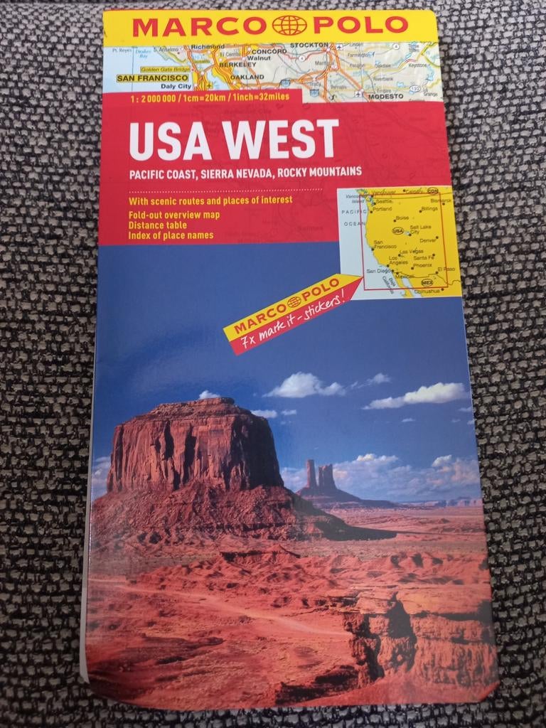 Marco Polo USA West Reisgids - Pacific Coast, Sierra Nevada, Ophalen of Verzenden, Zo goed als nieuw, Reisgids of -boek, Noord-Amerika