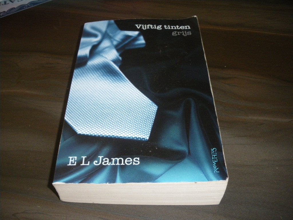 leuk boek vijftig tinten grijs geschreven door E L James, Ophalen of Verzenden, Zo goed als nieuw