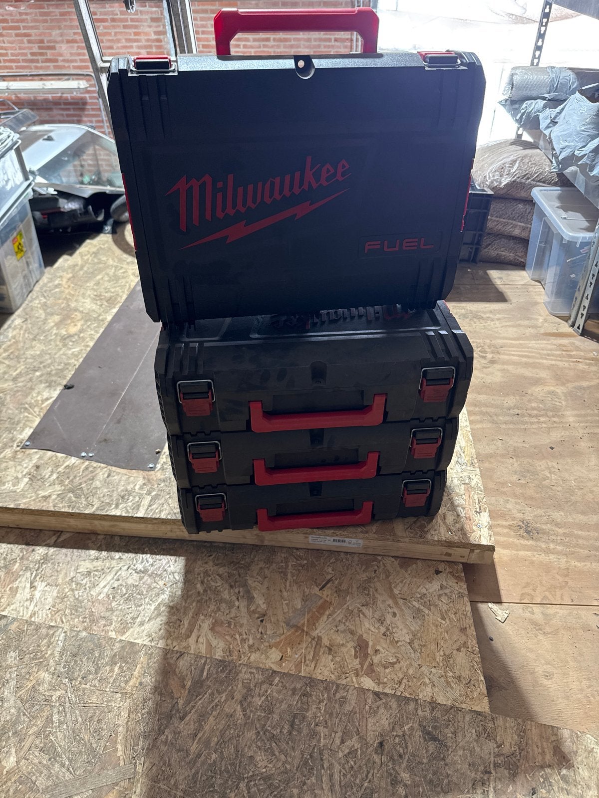 4x Milwaukee HD Boxen Leeg - Gereedschapskoffers, Doe-het-zelf en Verbouw, Ophalen, Gebruikt