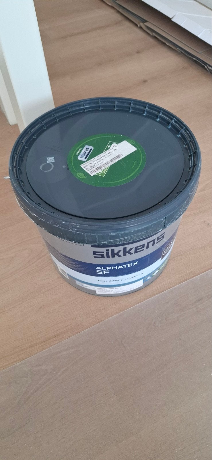 Sikkens Muurverf Alphatex SF RAL 9010 - 8 liter, Doe-het-zelf en Verbouw, Verf, Beits en Lak, Ophalen of Verzenden