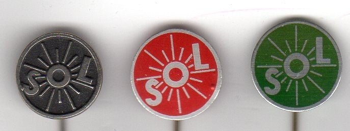 2 speldjes SOL COOPERATIEVE OLIE  LIJNKOEKENFABRIEK UTRECHT, Verzamelen, Ophalen of Verzenden, Gebruikt, Overige onderwerpen