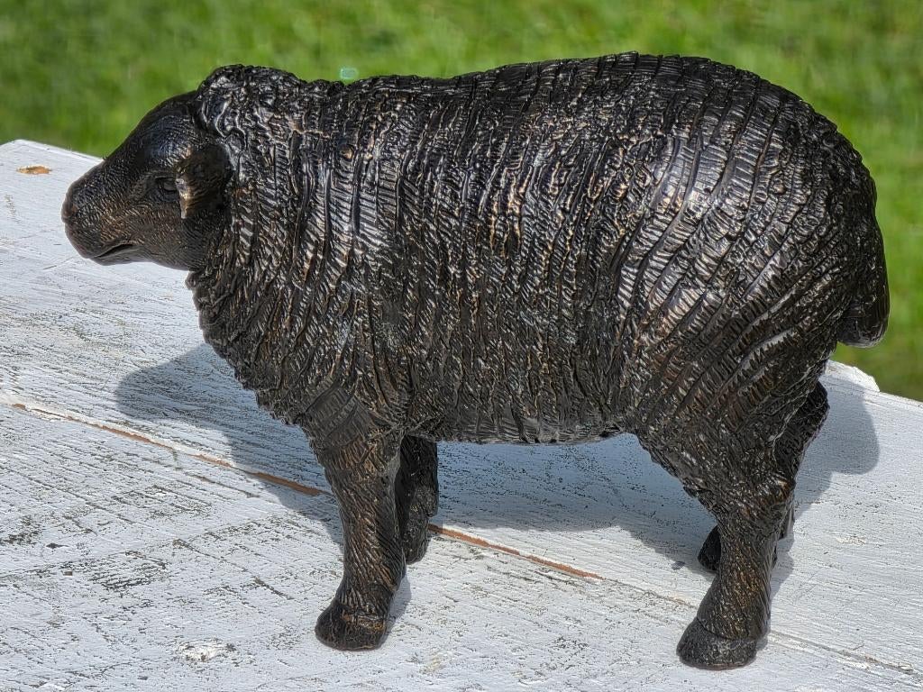 SCHAAP / 2 MODELLEN / BRONZEN BEELDEN, Dierenbeeld, Nieuw, Info@huisentuindecoratiemarie.nl, Huis en tuin decoratie marie