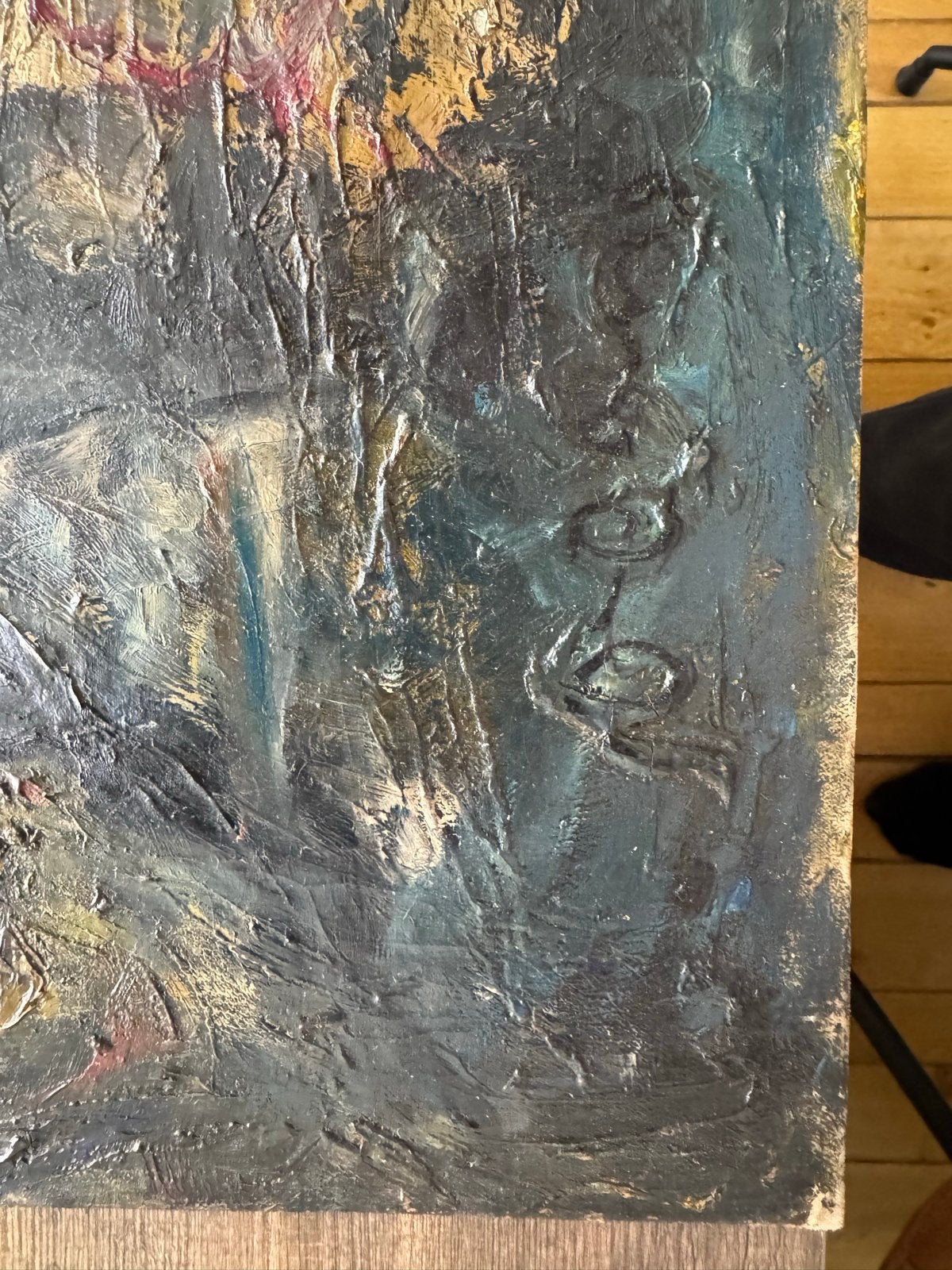 Balinees schilderij: Apendans, olieverf op doek (82x60cm), Antiek en Kunst, Ophalen, Schilderij, Textiel, Gesigneerd