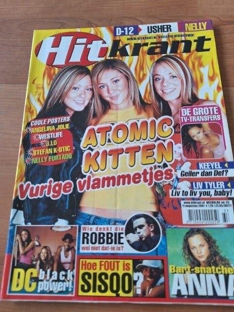 Hitkrant 2001 Atomic Kitten Sisqo Nelly Furtado Liv Tyler, Verzenden, Gelezen, Muziek, Film of Tv