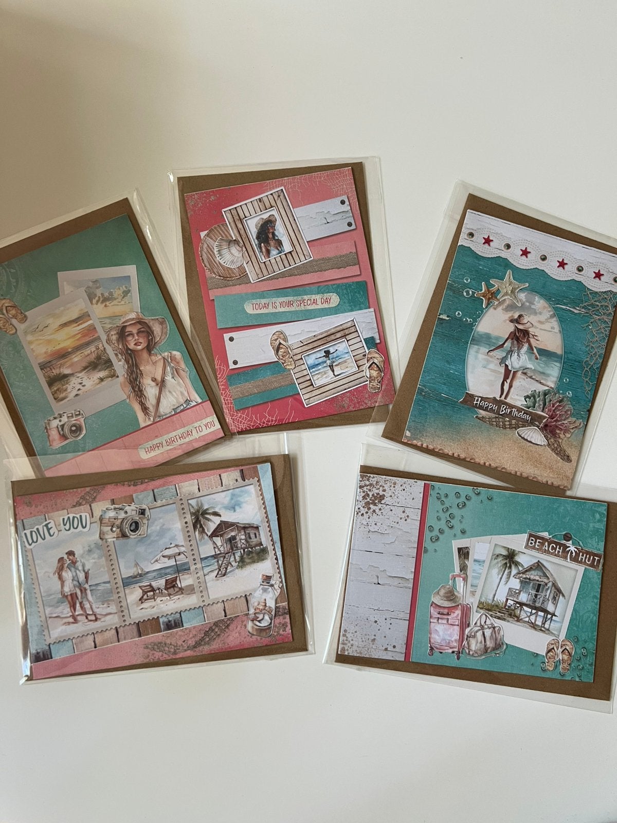Zelfgemaakte kaarten, Hobby en Vrije tijd, Ophalen of Verzenden, Nieuw, Overige thema's