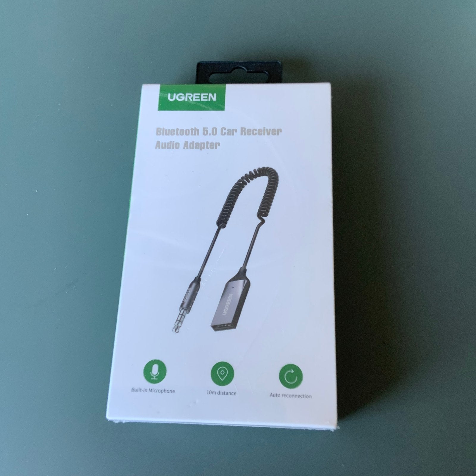 UGREEN Bluetooth 5.0 Auto Ontvanger Audio Adapter, Auto diversen, Auto-accessoires, Nieuw, Ophalen of Verzenden