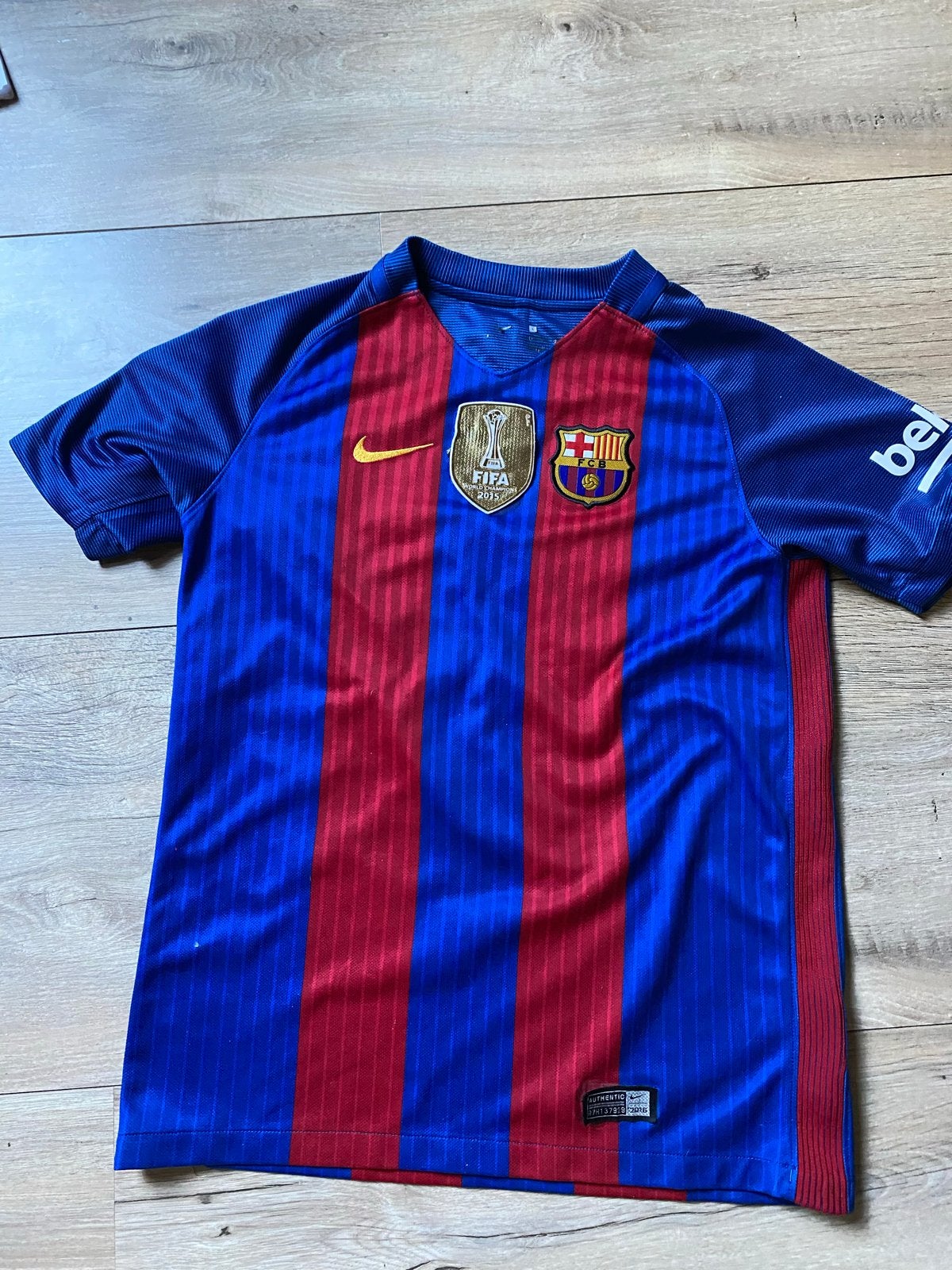FC Barcelona Thuisshirt Messi 10 - FIFA Club World Cup 2015, Maat S, Ophalen of Verzenden, Zo goed als nieuw, Shirt