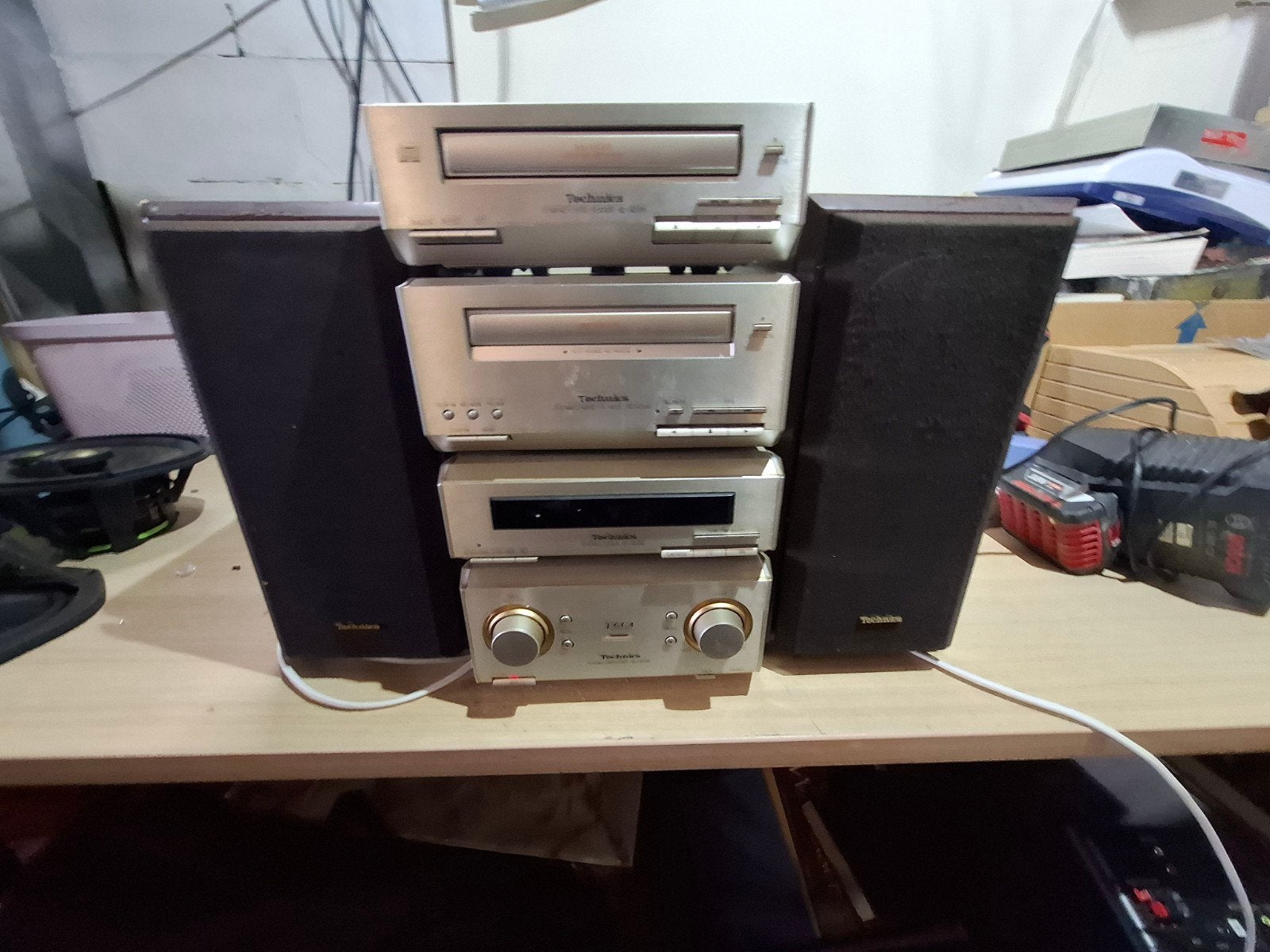 Technics HD350 Microset  CD, Cassette, Tuner en Versterker, Overige merken, Gebruikt, Cassettedeck, Compleet