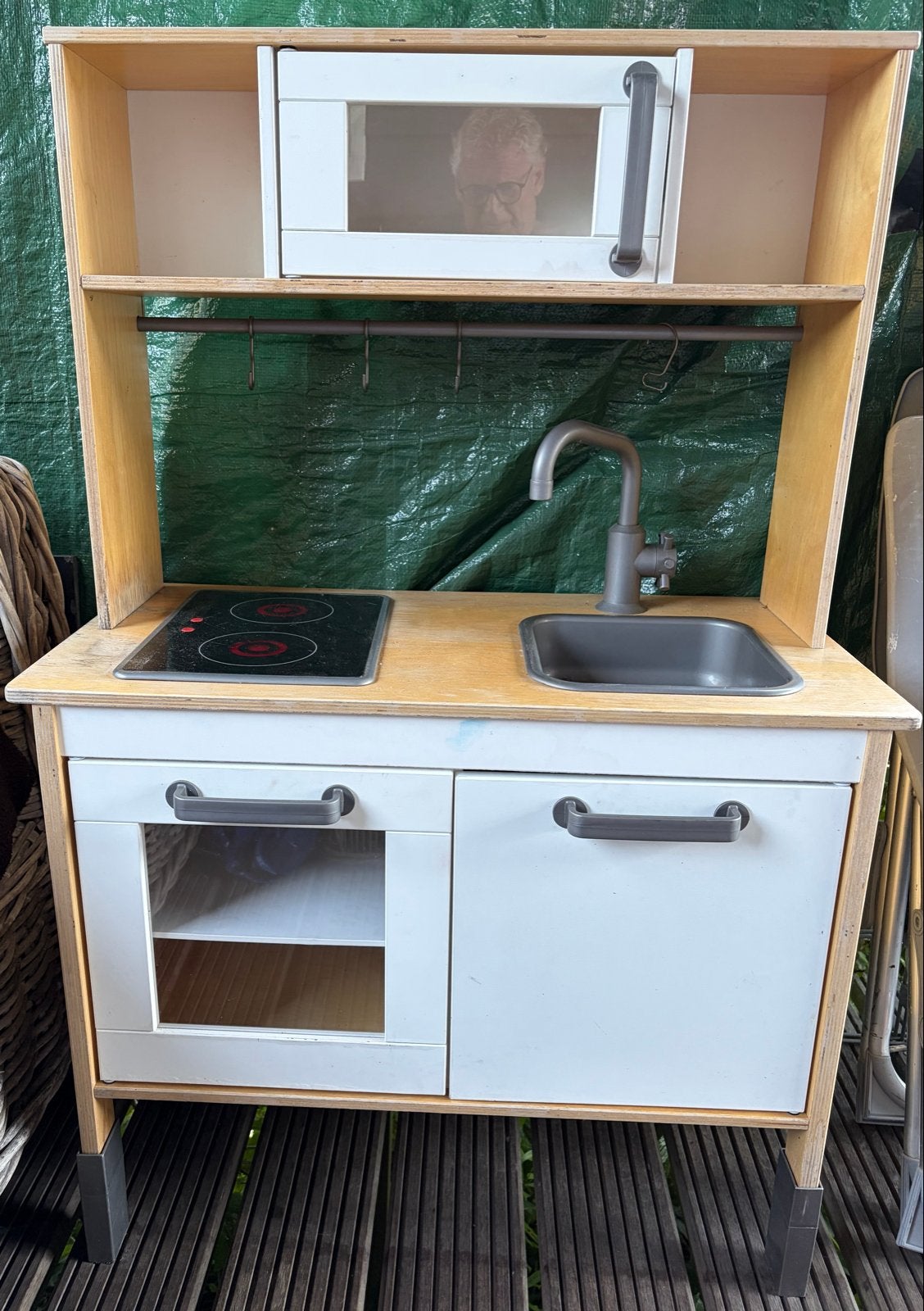 GRATIS AF TE HALEN Houten speelkeuken, Kinderen en Baby's, Speelgoed | Speelkeukens, Ophalen, Gebruikt, Hout, Speelkeuken