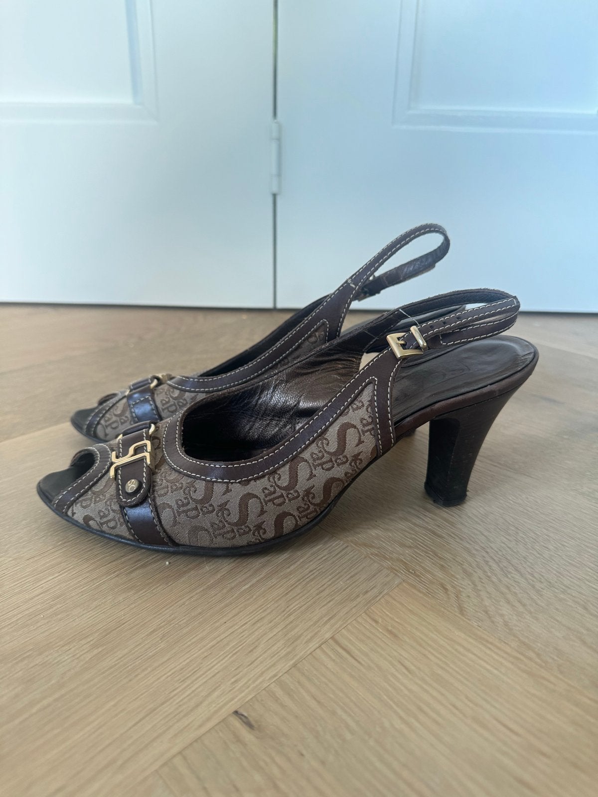 Vintage Scapa Slingback Hakken Maat 38, Kleding | Dames, Pumps, Bruin, Ophalen of Verzenden, Zo goed als nieuw