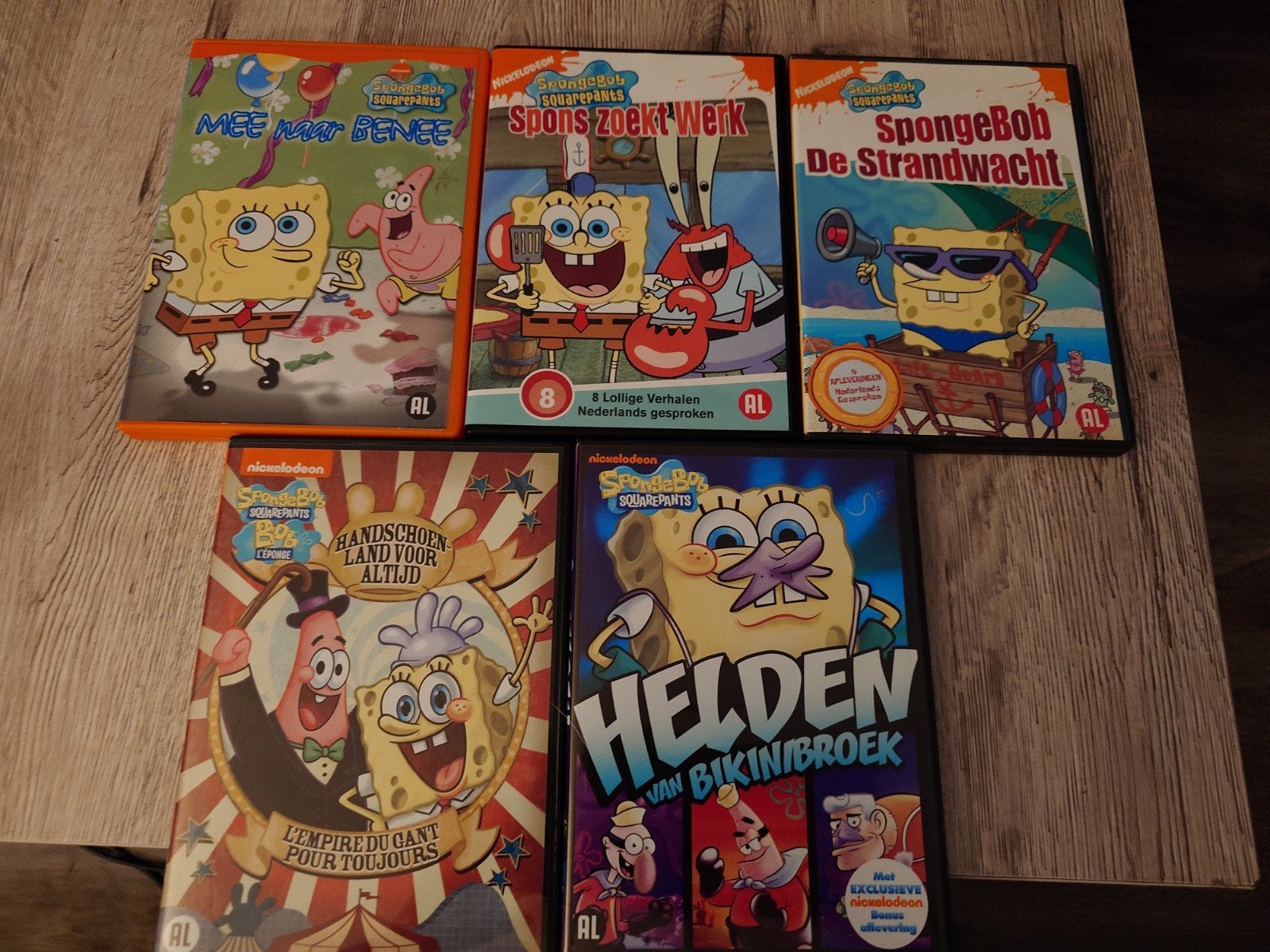 SpongeBob 6x DvDs, Ophalen of Verzenden