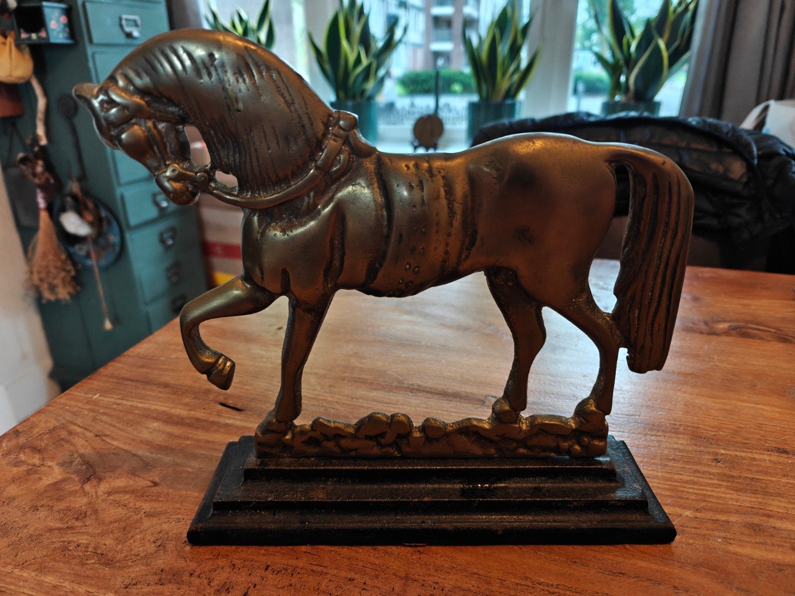 Bronzen paard. Beeld, kunst, Art, Antiek en Kunst, Ophalen of Verzenden