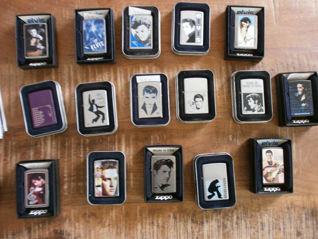 elvis zippo's 40,00 € per stuk nieuw, Verzamelen, Rookartikelen, Aanstekers en Luciferdoosjes, Ophalen of Verzenden, Nieuw, Aansteker