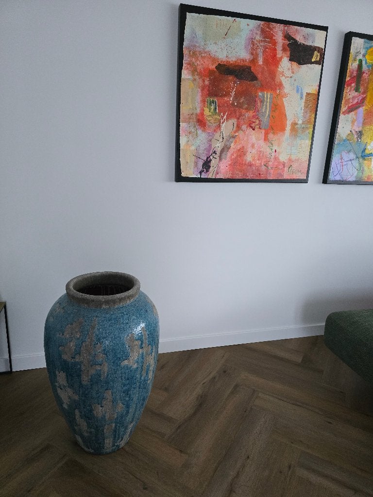 Grote zware bloempot plantenpot ca 50x80cm (BxH), Ophalen, Gebruikt, 40 cm of meer, Rond