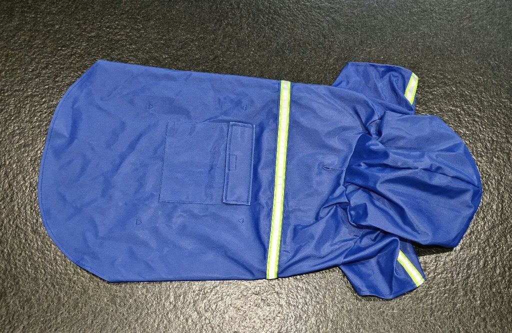 Blauwe regenjas voor hond, Dieren en Toebehoren, Ophalen of Verzenden, Nieuw, Hondenregenjas