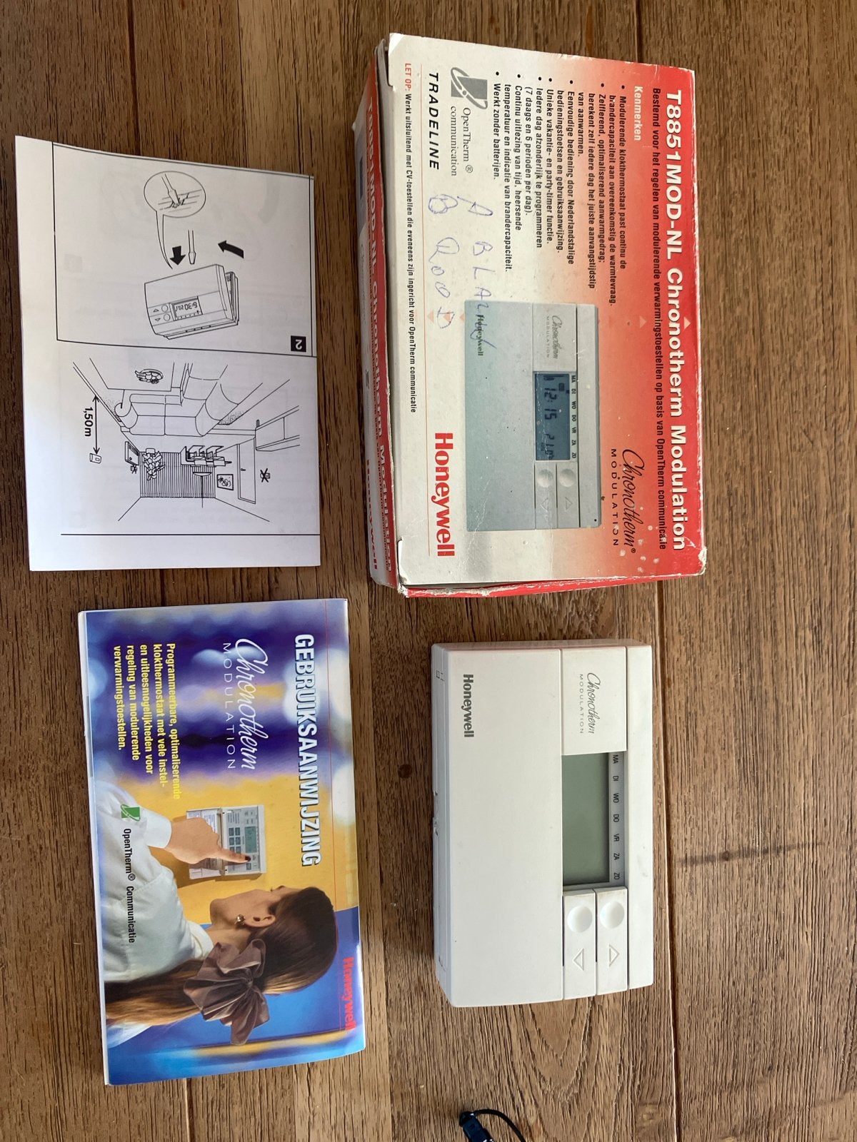 Honeywell Chronoterm Modulation thermostaat T8851MOD-NL, Doe-het-zelf en Verbouw, Thermostaten, Ophalen, Gebruikt