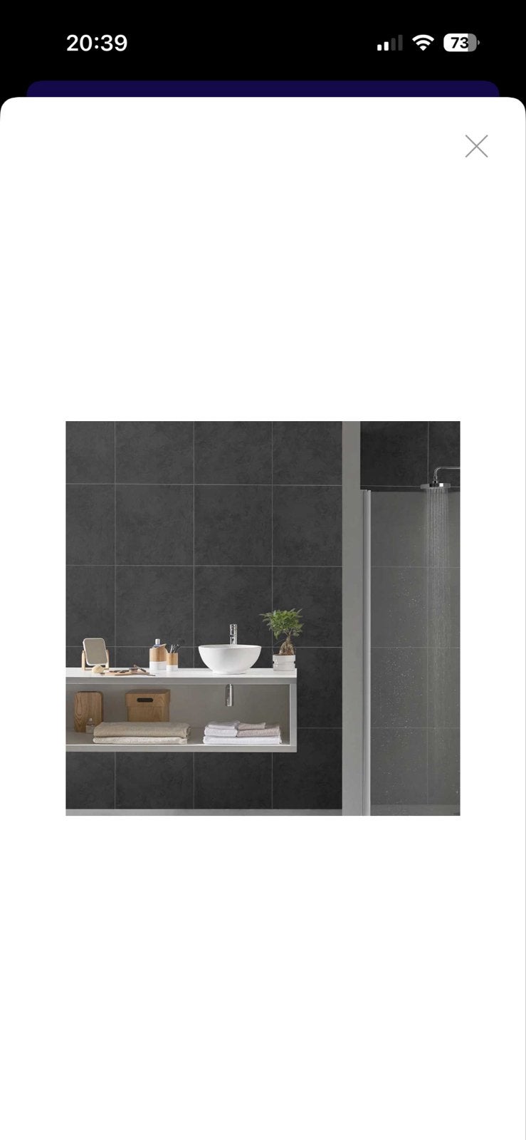Grosfillex Element Premium PVC Wandpanelen - Leisteengrijs, 40 tot 60 cm, Wandtegels, Nieuw, Ophalen of Verzenden