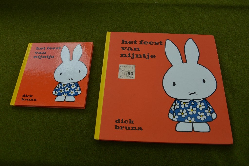 XL formaat Nijntje boek vierkant  25/25cm Het Feest van Nijn, Ophalen of Verzenden, Zo goed als nieuw, Dick Bruna, 3 tot 4 jaar